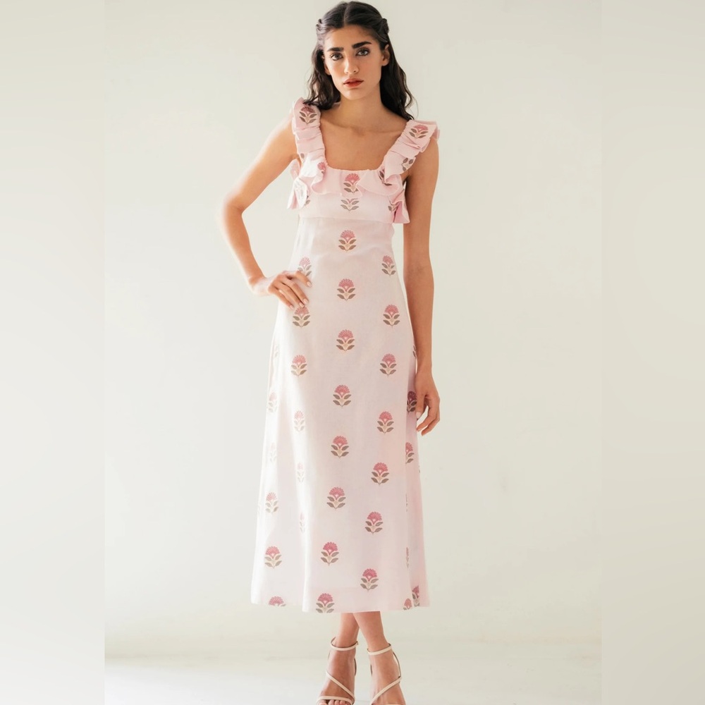 Rosewater house malika dress in pink